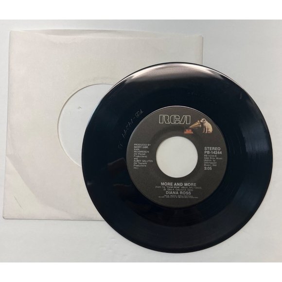 Diana Ross Chain Reaction / More and More 45 R&B Soul RCA 14244 VG+ - Picture 4 of 4